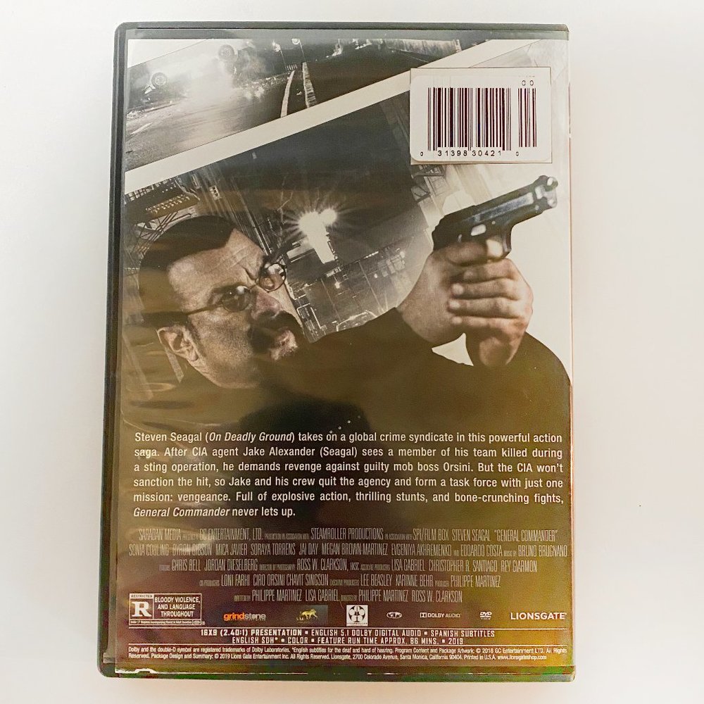 General Commander, Steven Seagal, Lionsgate, DVD - Picture 2 of 4